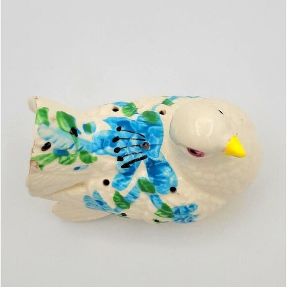 Vintage Sweet Ceramic Floral Dove Bird Potpourri Holder Figurine - Picture 10 of 12